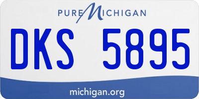 MI license plate DKS5895