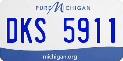 MI license plate DKS5911