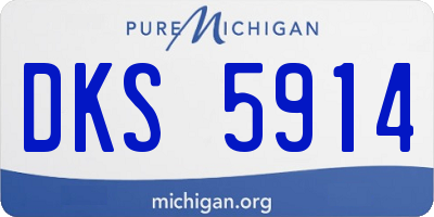 MI license plate DKS5914