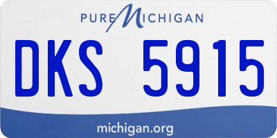 MI license plate DKS5915