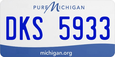MI license plate DKS5933