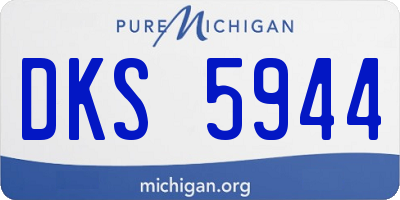 MI license plate DKS5944