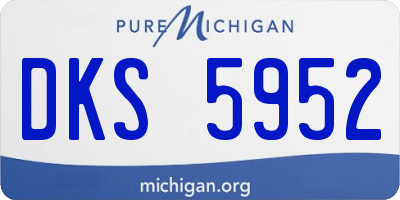 MI license plate DKS5952
