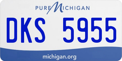 MI license plate DKS5955