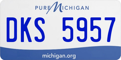 MI license plate DKS5957