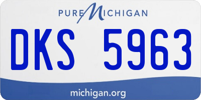 MI license plate DKS5963