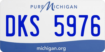 MI license plate DKS5976