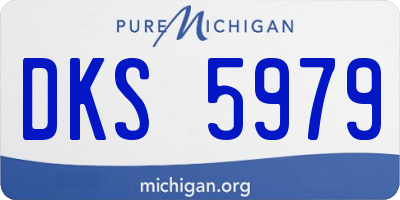 MI license plate DKS5979