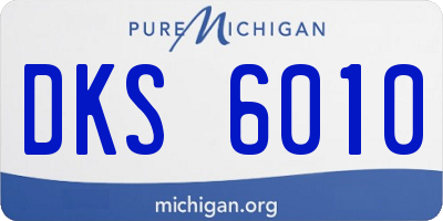 MI license plate DKS6010