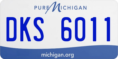 MI license plate DKS6011