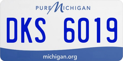 MI license plate DKS6019