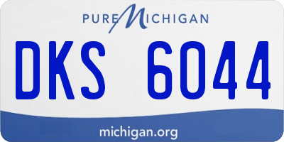 MI license plate DKS6044