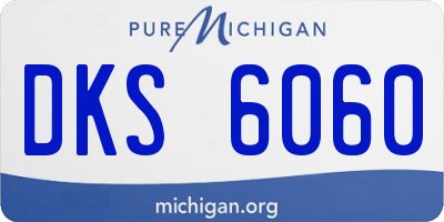 MI license plate DKS6060