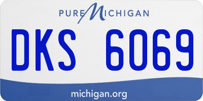 MI license plate DKS6069