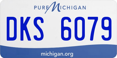 MI license plate DKS6079