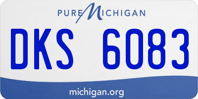 MI license plate DKS6083