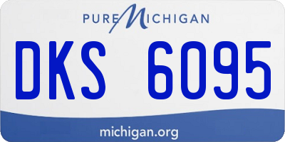 MI license plate DKS6095