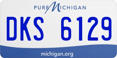 MI license plate DKS6129
