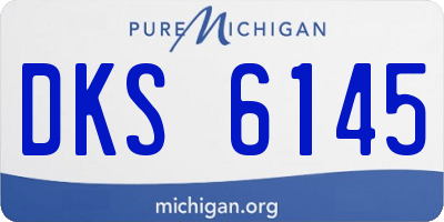 MI license plate DKS6145