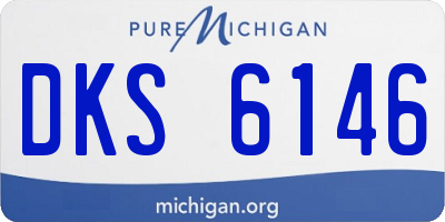 MI license plate DKS6146