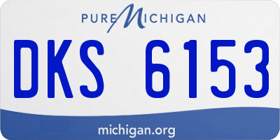 MI license plate DKS6153