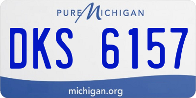 MI license plate DKS6157