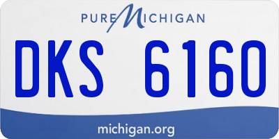 MI license plate DKS6160