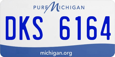 MI license plate DKS6164