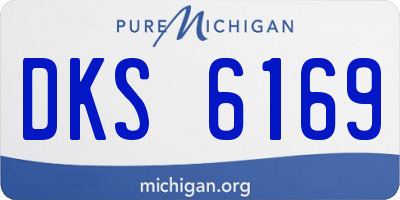 MI license plate DKS6169