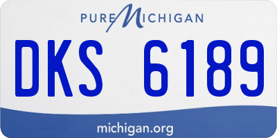MI license plate DKS6189