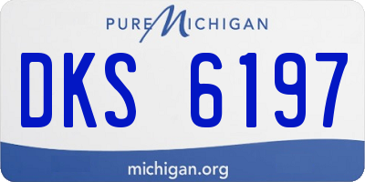 MI license plate DKS6197