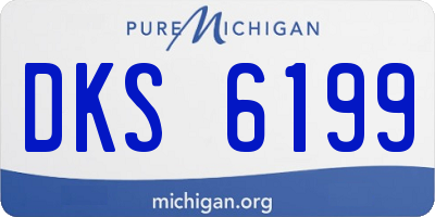 MI license plate DKS6199
