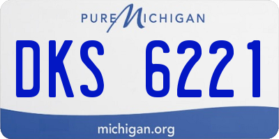 MI license plate DKS6221
