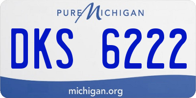 MI license plate DKS6222
