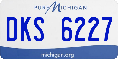 MI license plate DKS6227