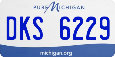 MI license plate DKS6229