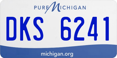 MI license plate DKS6241