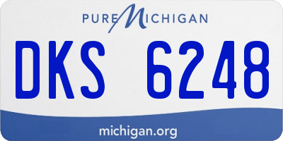 MI license plate DKS6248