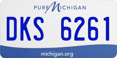 MI license plate DKS6261