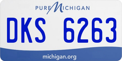 MI license plate DKS6263