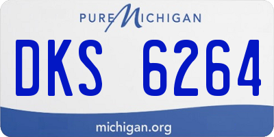 MI license plate DKS6264