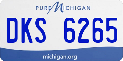 MI license plate DKS6265