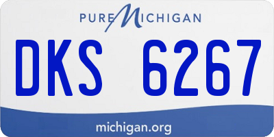 MI license plate DKS6267