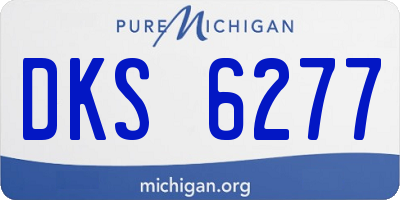 MI license plate DKS6277