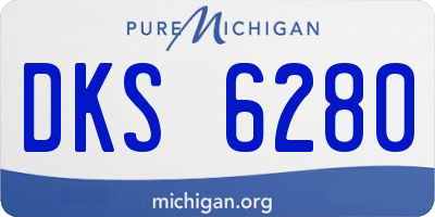 MI license plate DKS6280