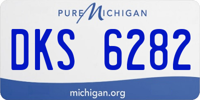 MI license plate DKS6282