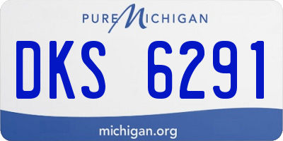 MI license plate DKS6291