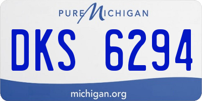 MI license plate DKS6294