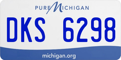 MI license plate DKS6298