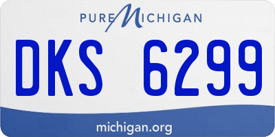 MI license plate DKS6299